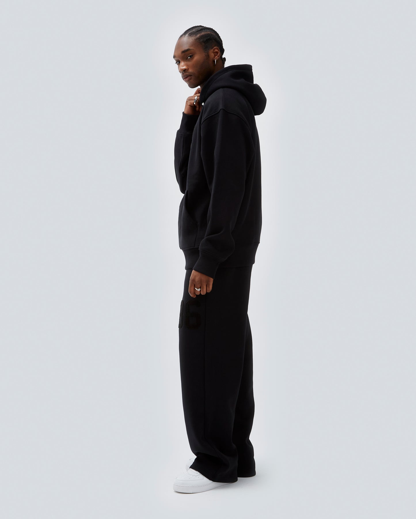 86 HOODIE IN BLACK - Due Diligence Apparel