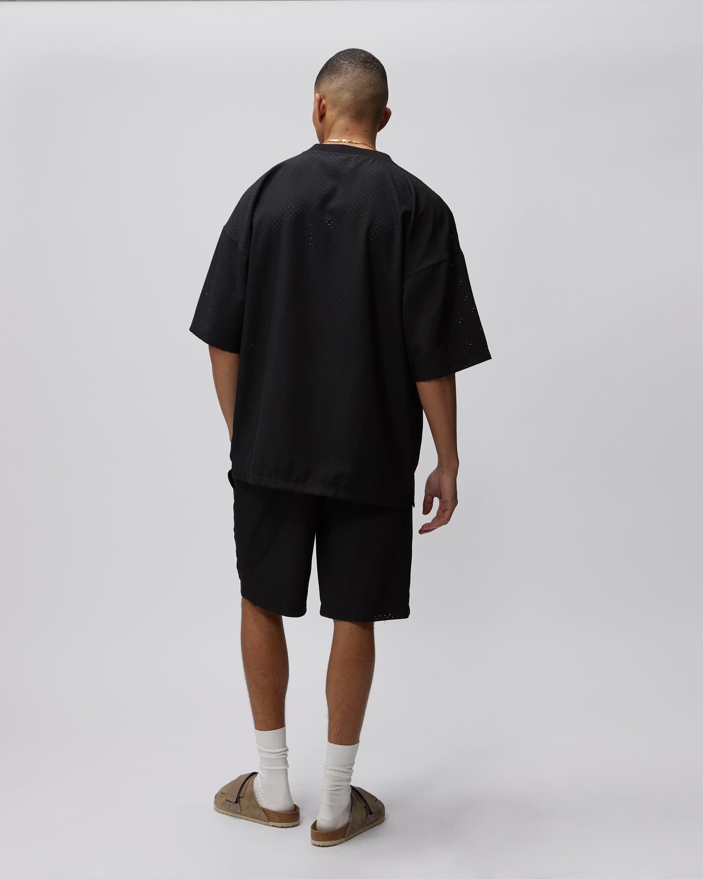 PERFORATED WOOL 86 TOP - Due Diligence Apparel