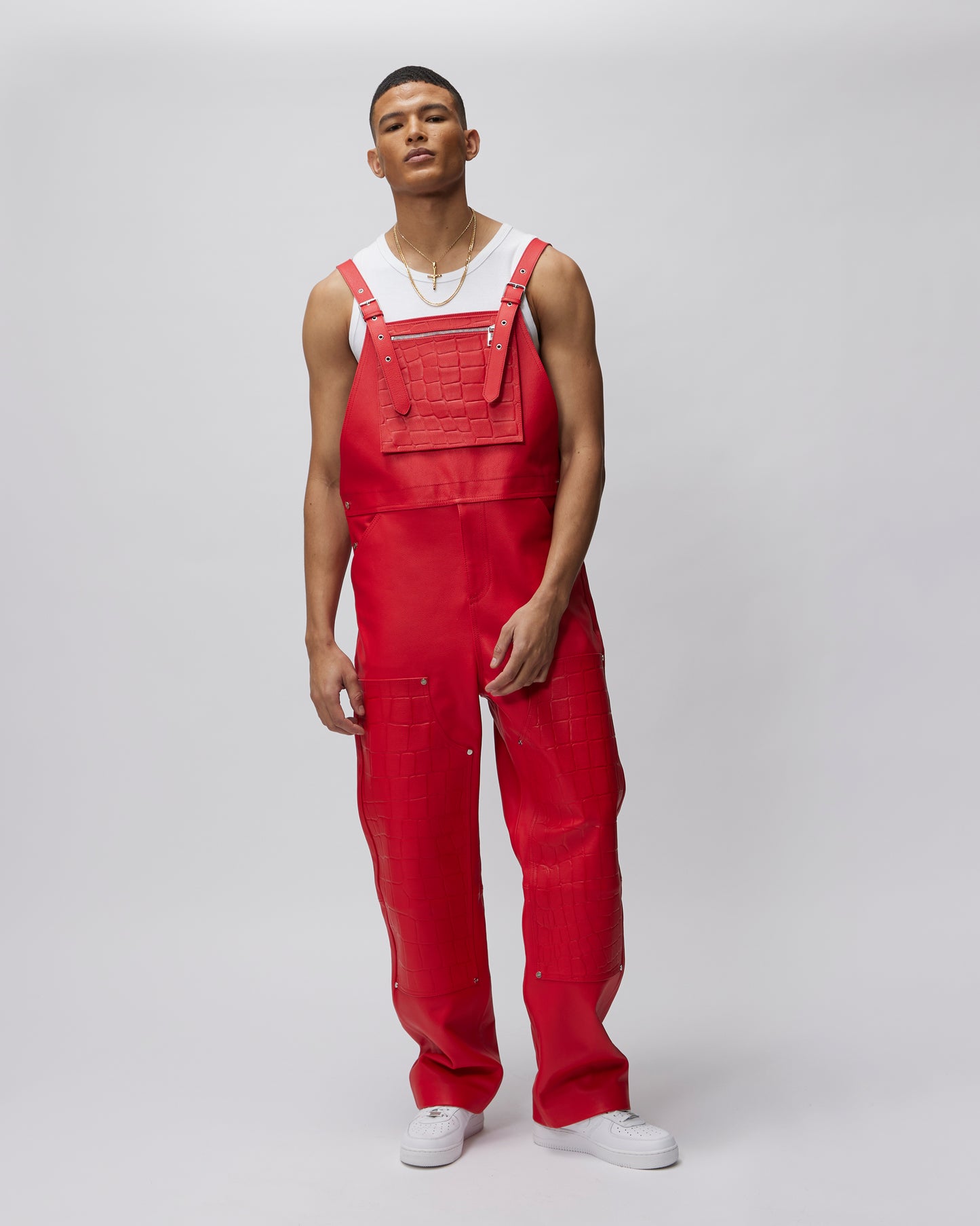 LEATHER DUNGAREE - Due Diligence Apparel
