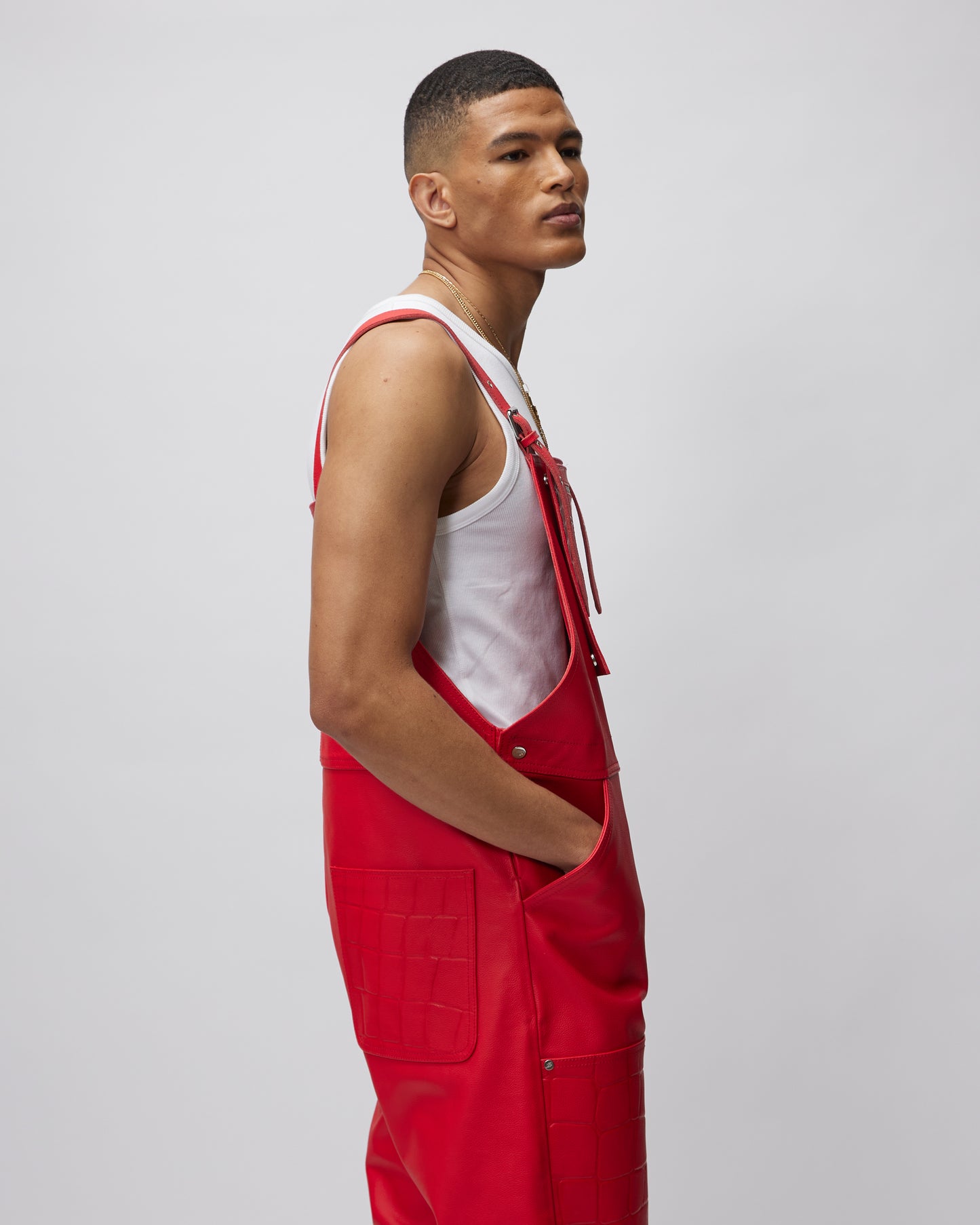 LEATHER DUNGAREE - Due Diligence Apparel