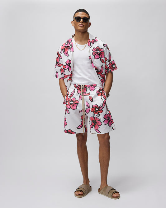 FLORAL COTTON SHORT - Due Diligence Apparel