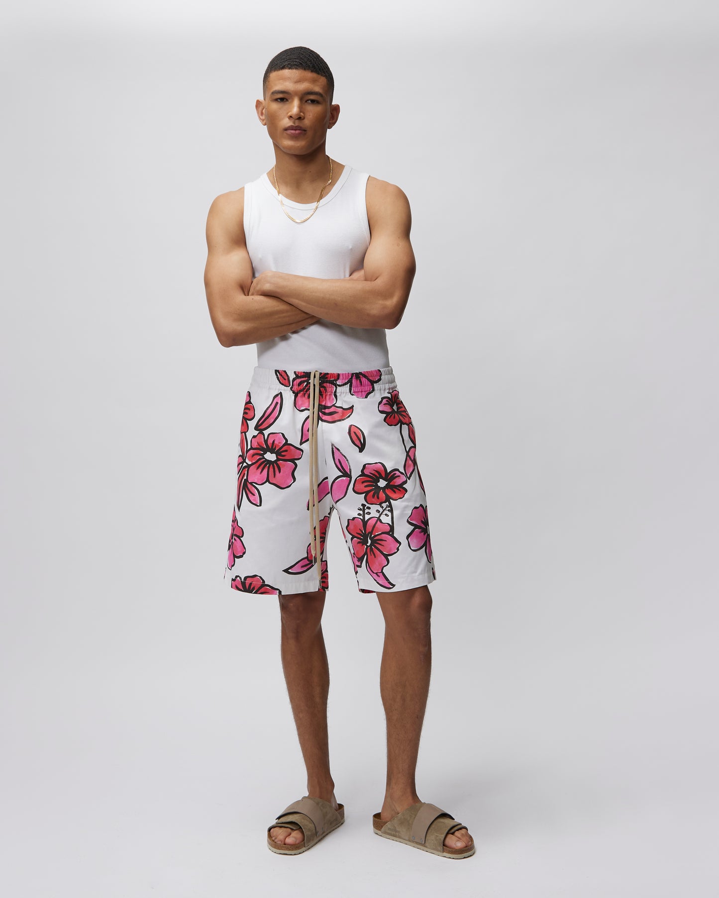 FLORAL COTTON SHORT - Due Diligence Apparel