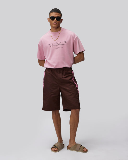 NYLON SHORT WITH SIDE STRIPE - Due Diligence Apparel