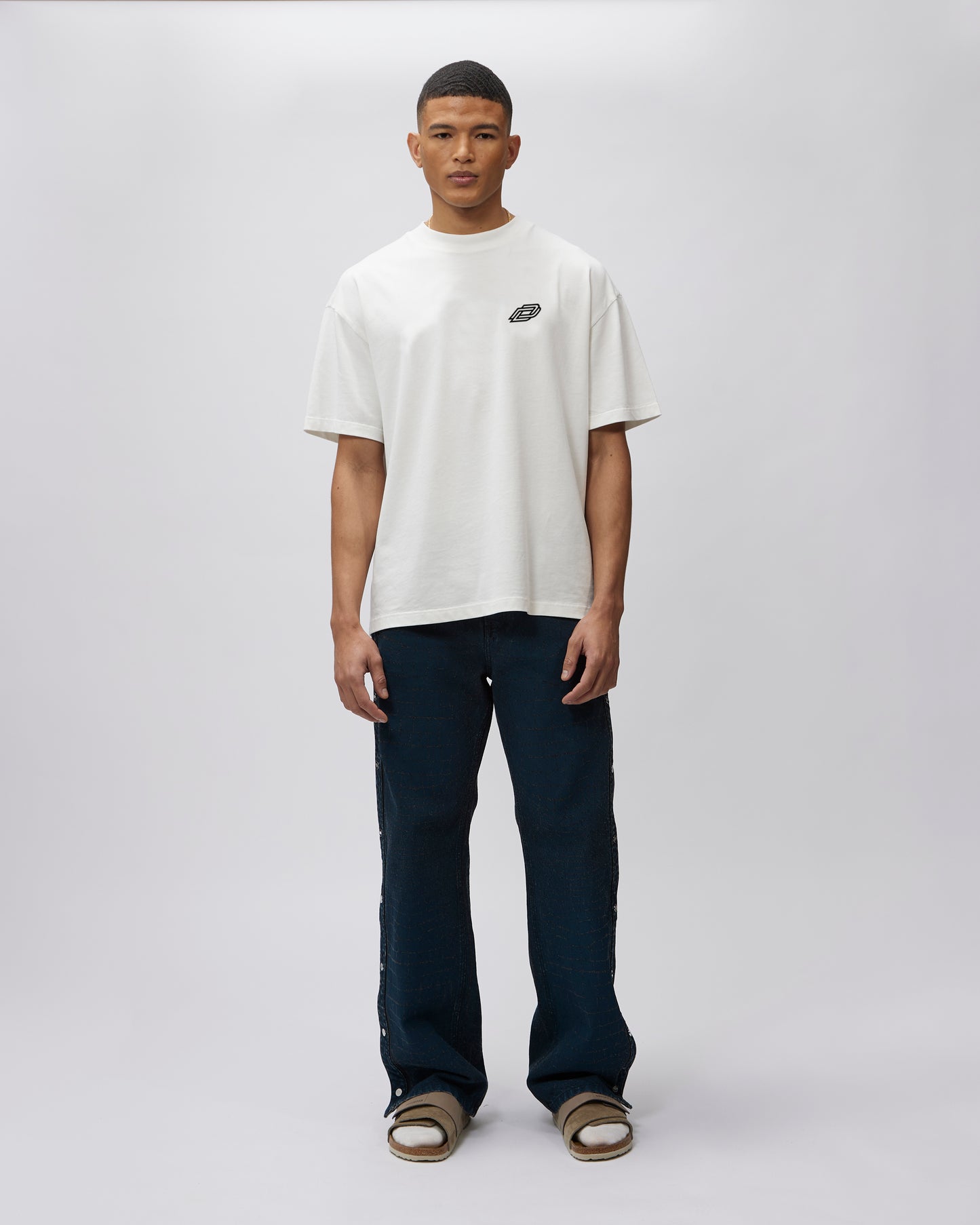 Due Diligence Logo T Shirt In White - Due Diligence Apparel
