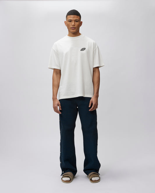 Due Diligence Logo T Shirt In White - Due Diligence Apparel