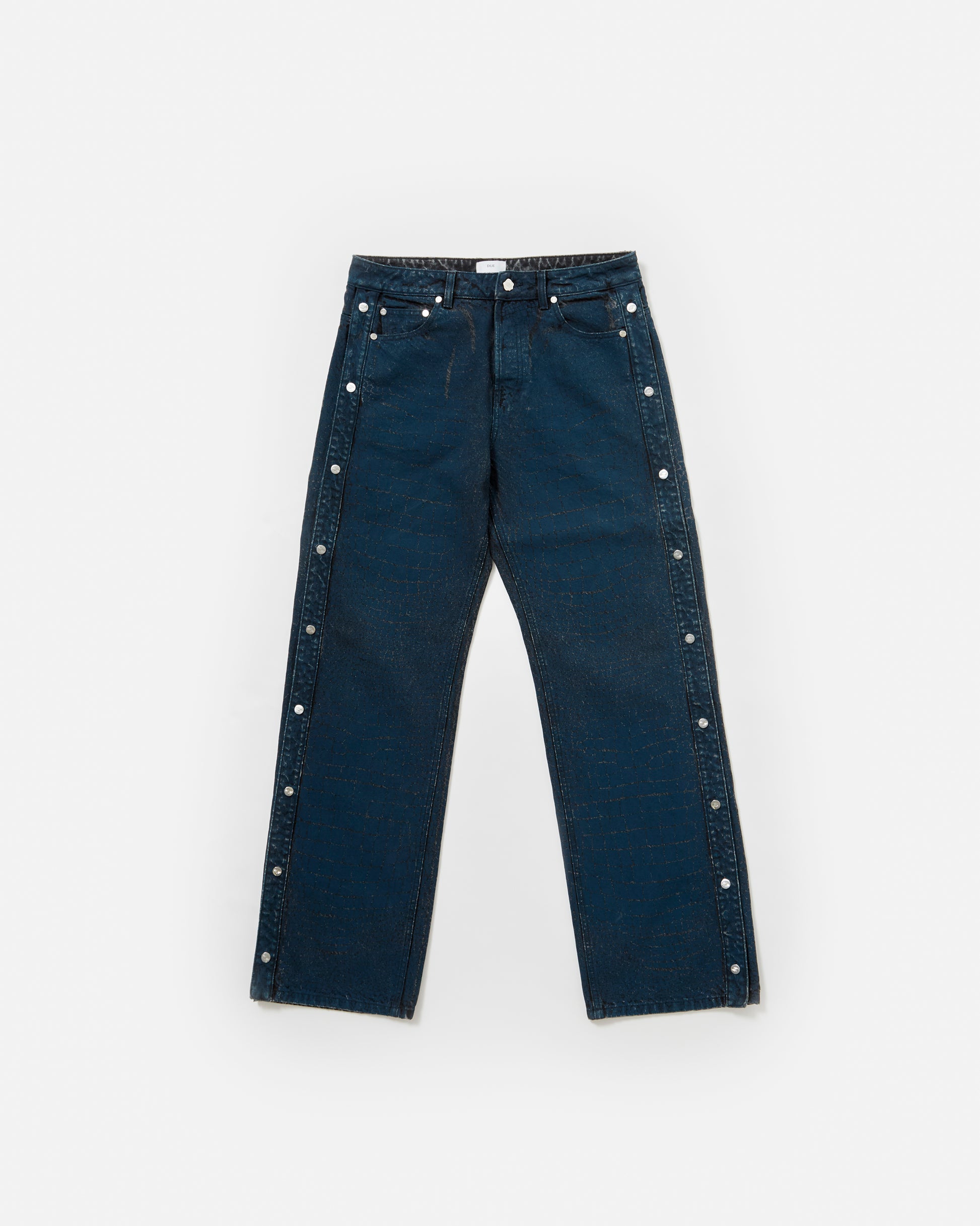 CROC PRINT JEAN WITH SIDE SNAPS - DISPATCH DATE BEGINNING JANUARY - Due Diligence Apparel