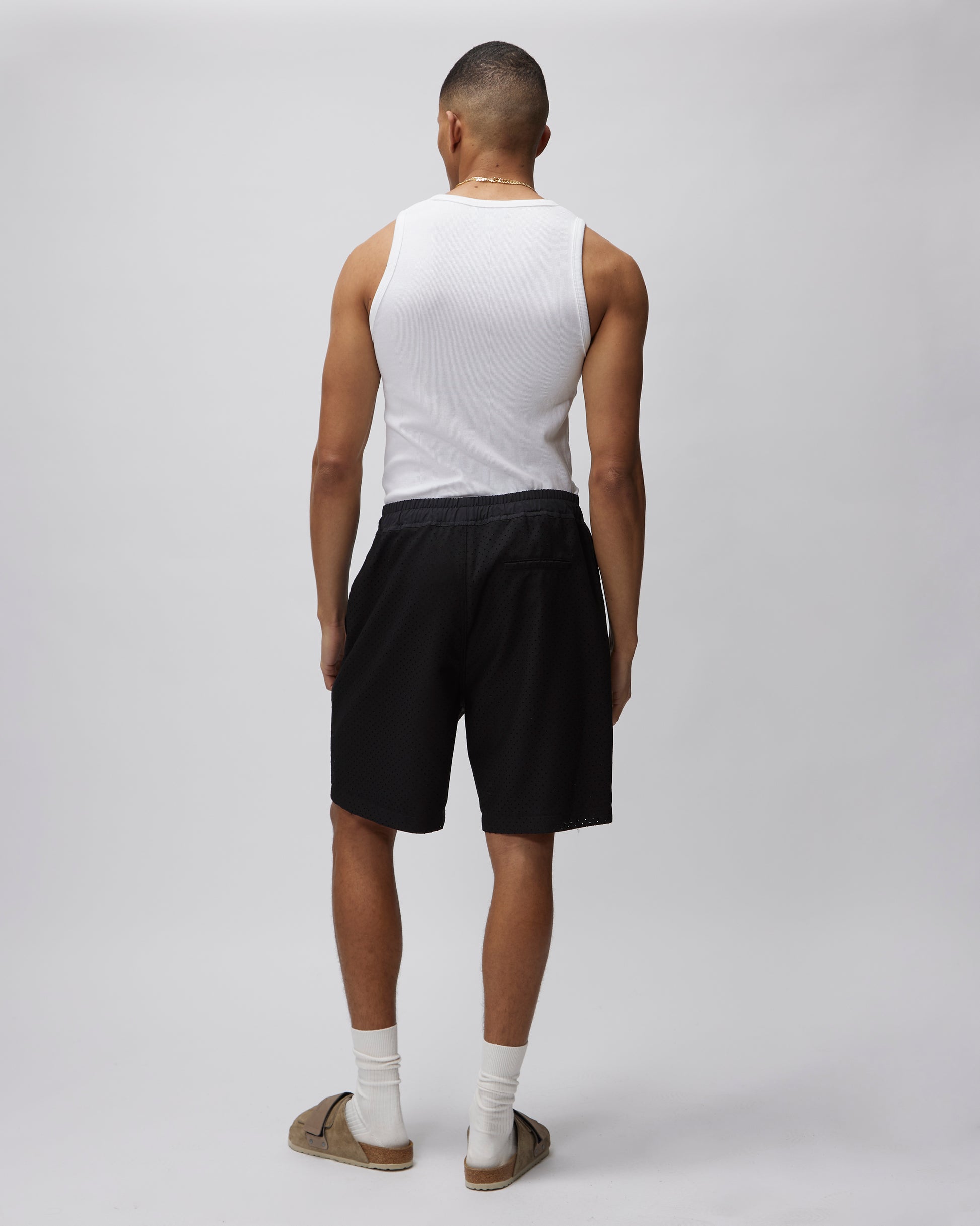 PERFORATED WOOL 86 SHORT - Due Diligence Apparel
