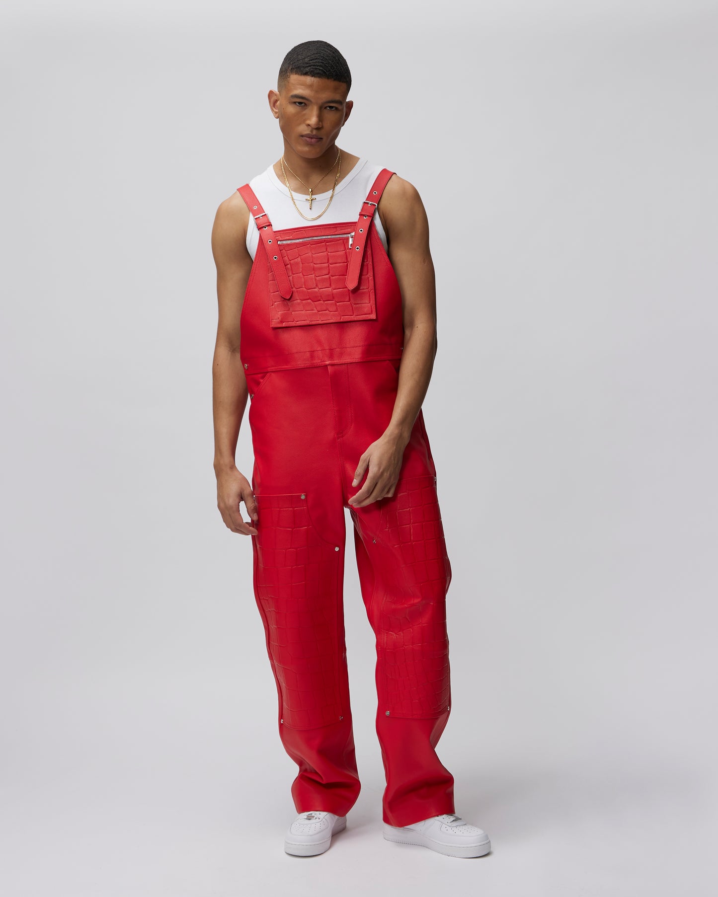 LEATHER DUNGAREE - Due Diligence Apparel