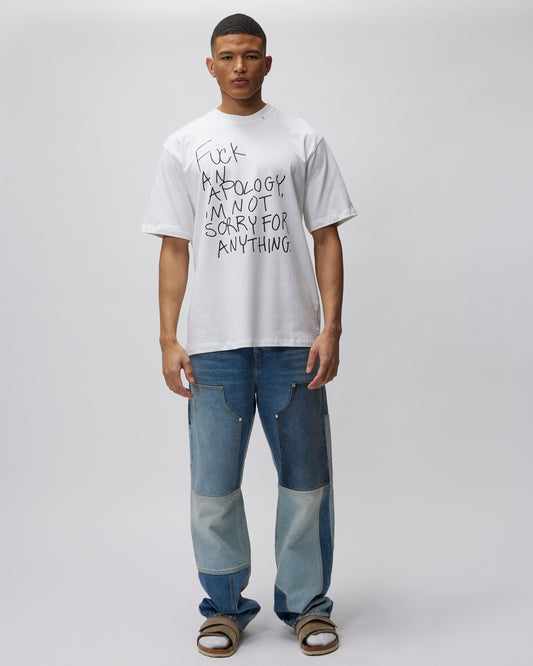 T-SHIRT WITH IM NOT SORRY SLOGAN - Due Diligence Apparel