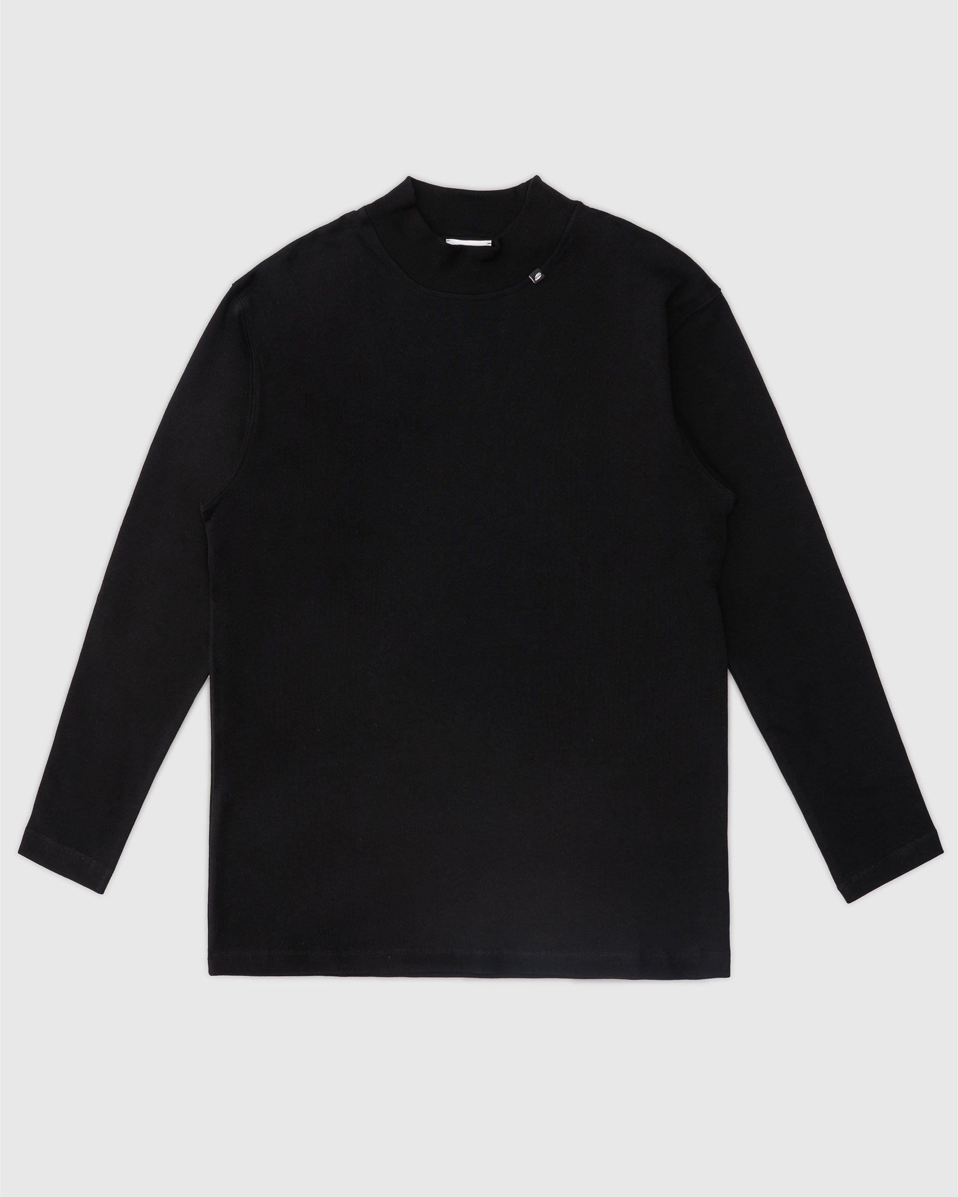 Long Sleeve Mock Neck Black - Due Diligence Apparel