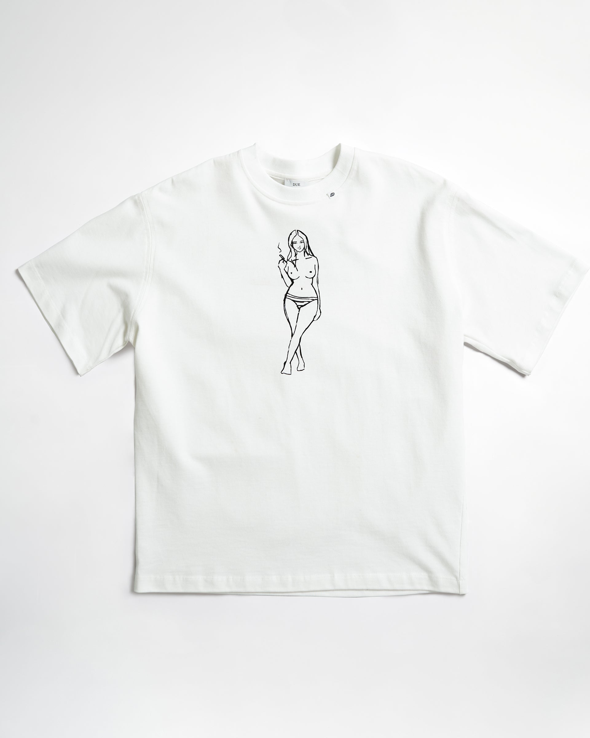 HAND DRAWN PRINT T-SHIRT - Due Diligence Apparel