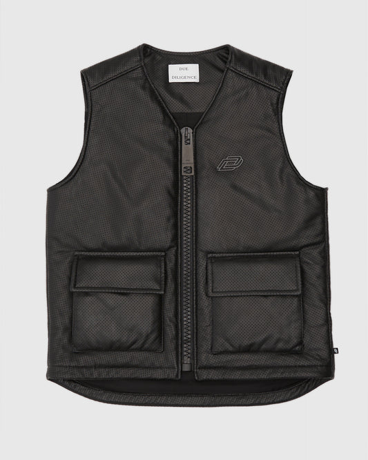 Nappa Leather Down Fill Gilet - Due Diligence Apparel