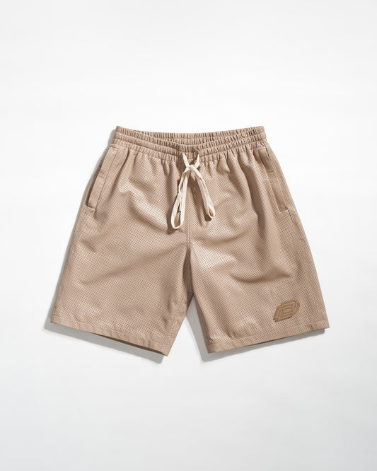 PERFORATED LEATHER SHORTS - Due Diligence Apparel