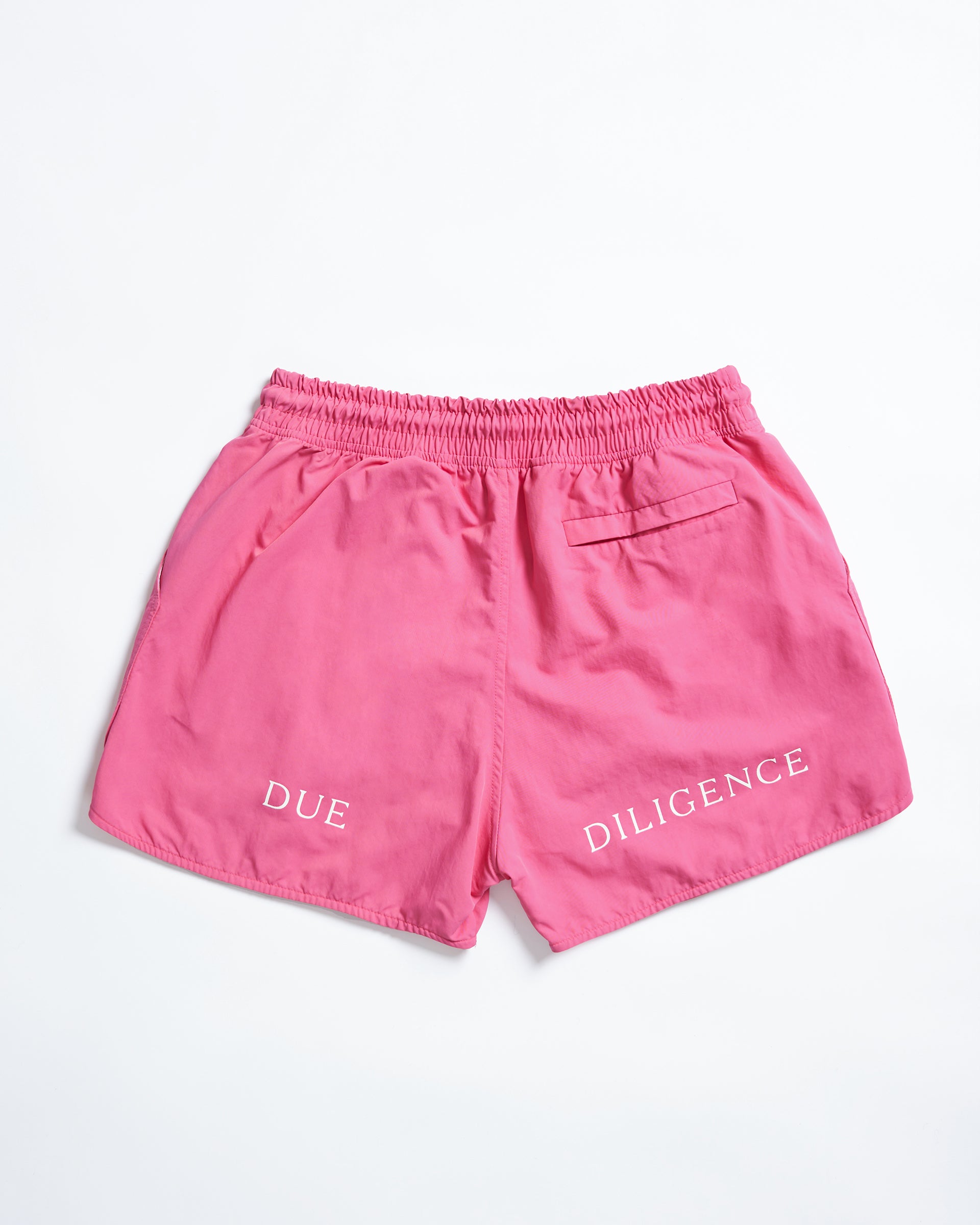 Swim Shorts In Pink Nylon | Due Diligence Apparel