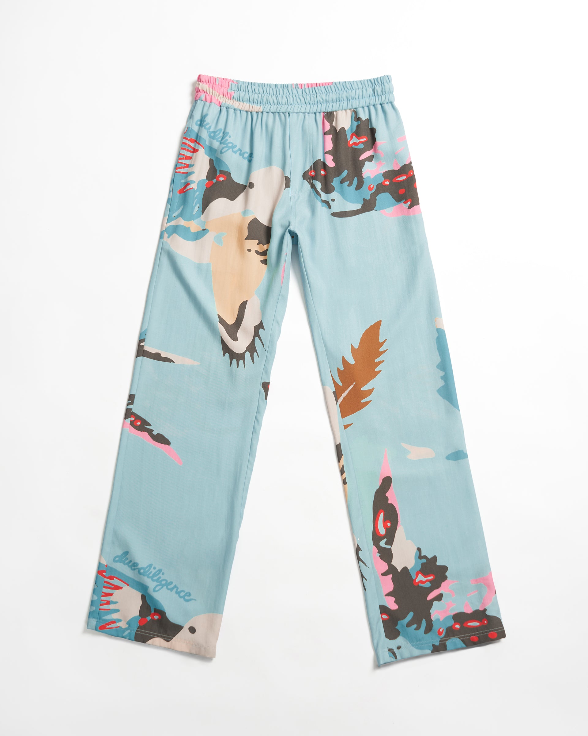 PRINTED TROUSERS IN VISCOSE - Due Diligence Apparel